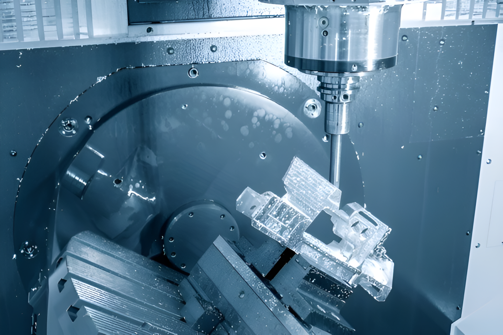 5 Axis CNC Machine wirh Rotational Axis