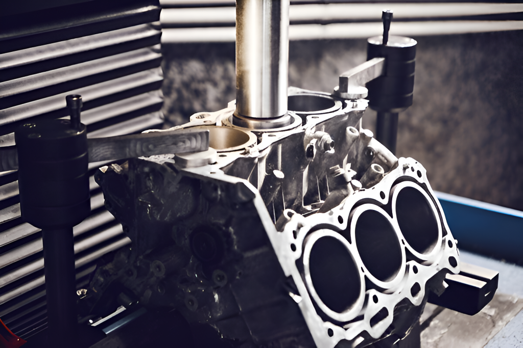 Honing Process on three Cylinders