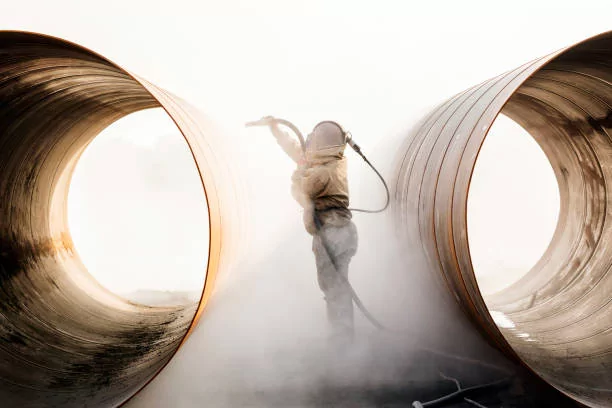 Sand-blasting-for-steel