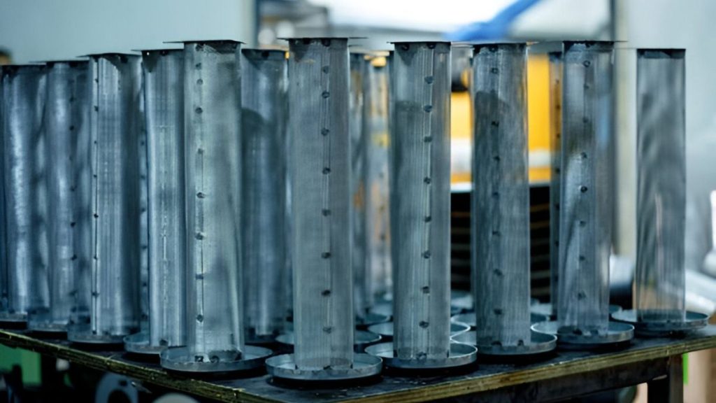 Post-Machined Filter Cartridge In Stack Displayed