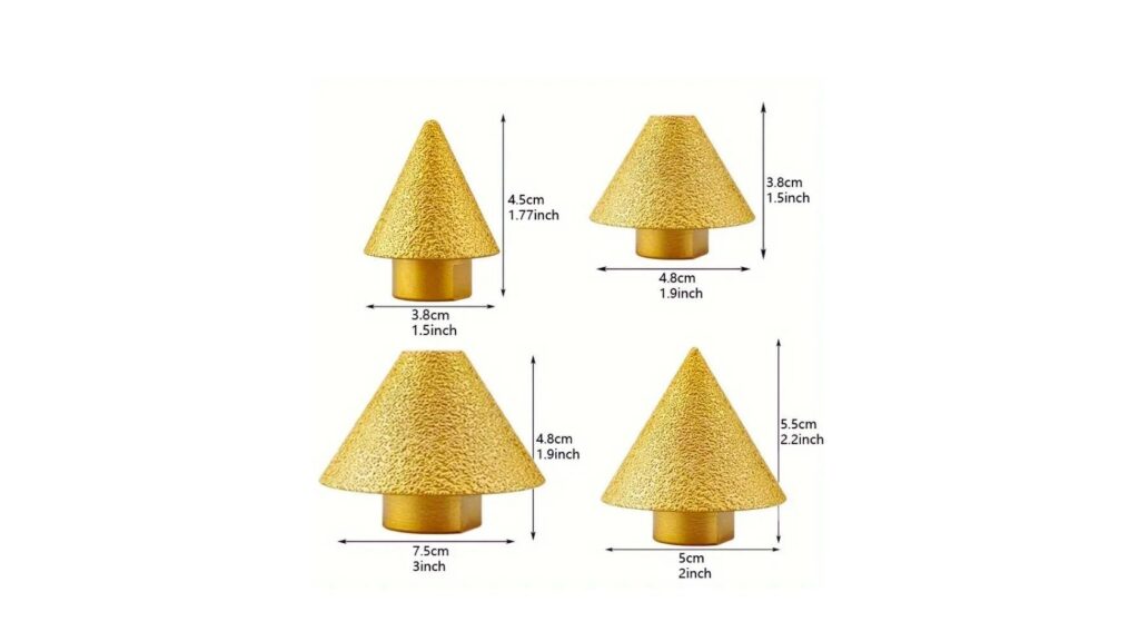 Drill Bit Conical Engraving