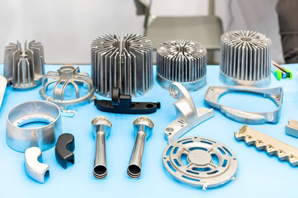 Aluminum Die Cast Products In Display