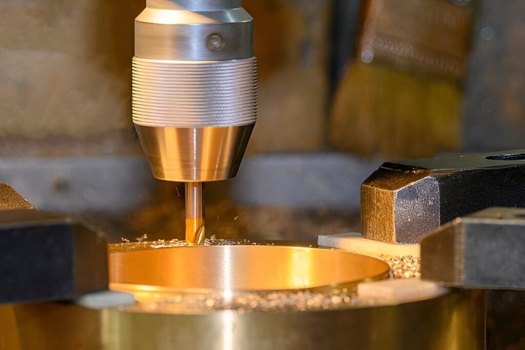 CNC Bronze Drilling