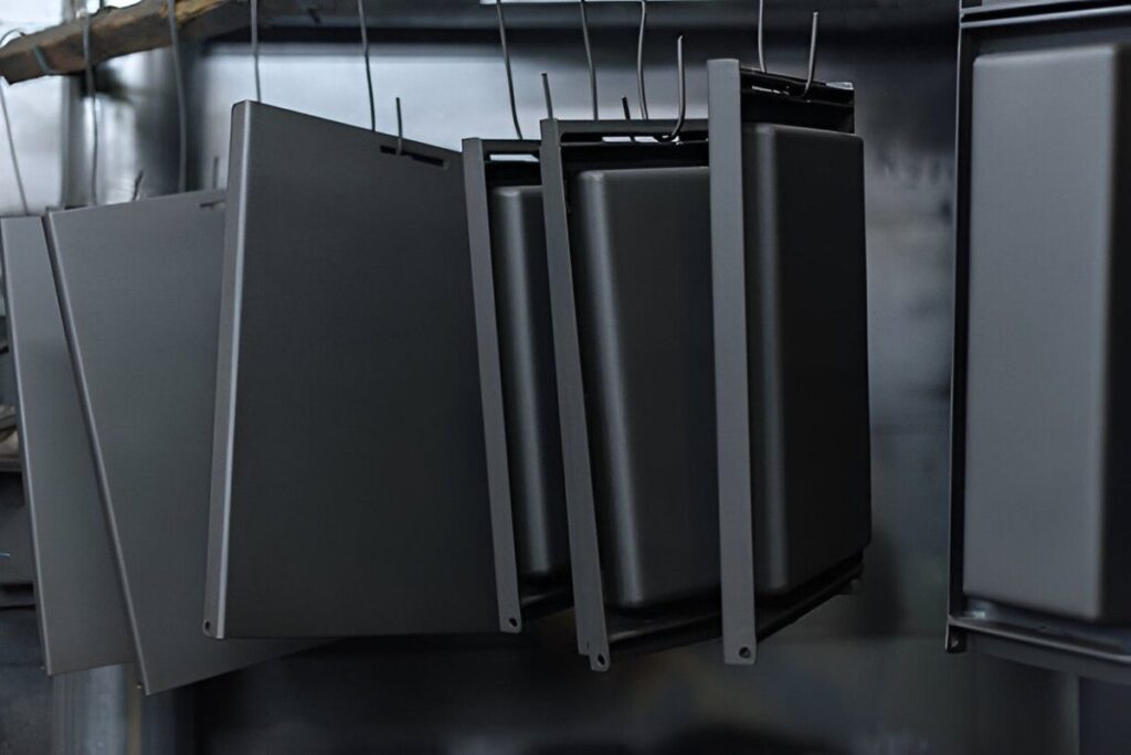 Matte Black Steel Boards hang on the Wall