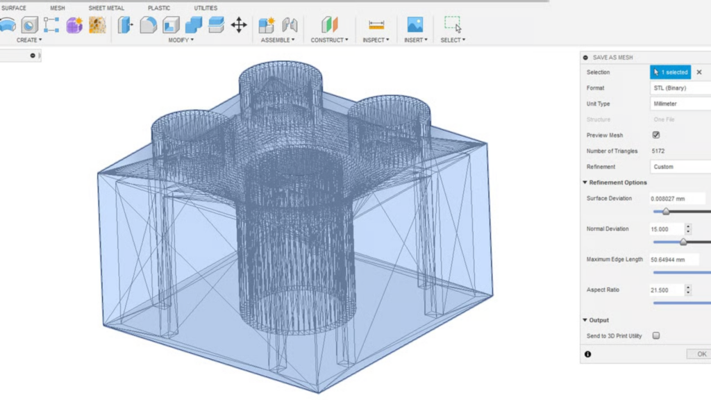 Export Model in STL