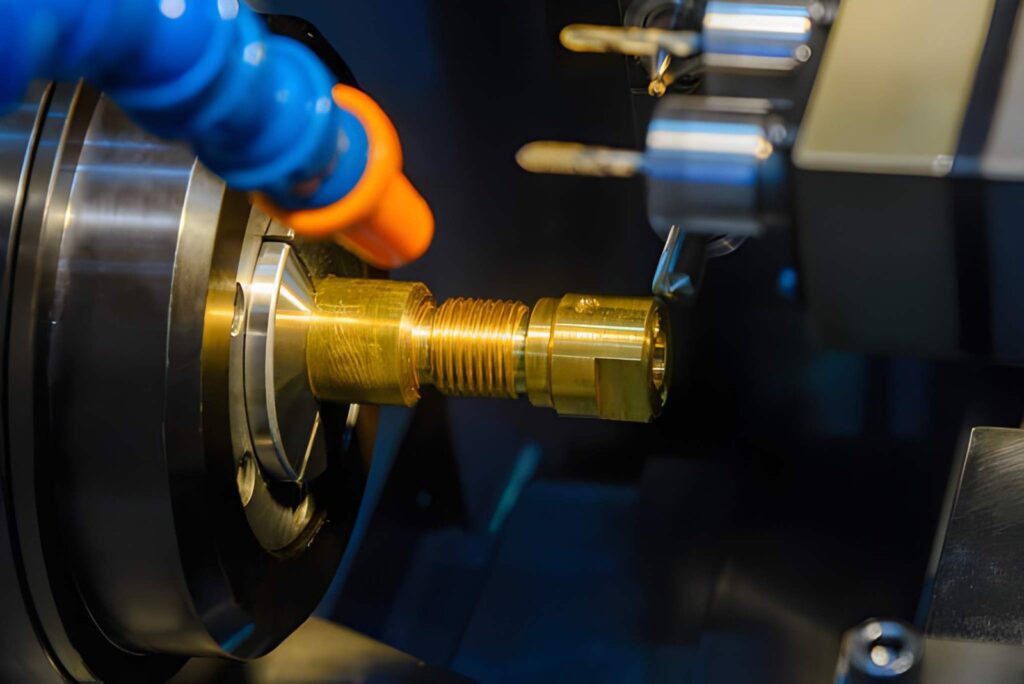 CNC turning brass fitting part