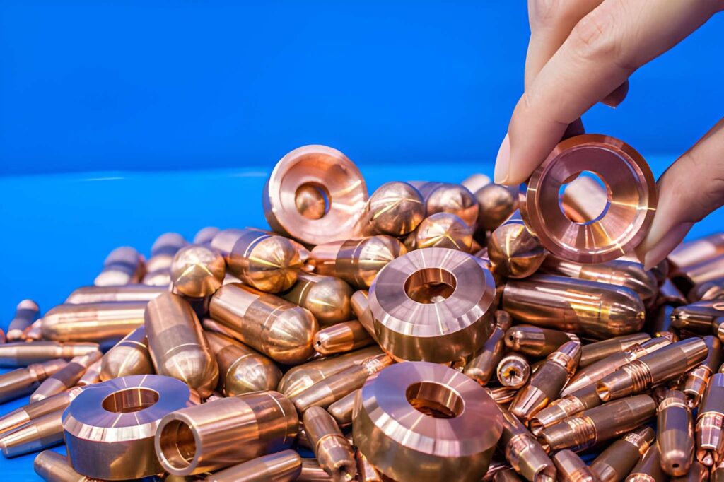Copper machined lids